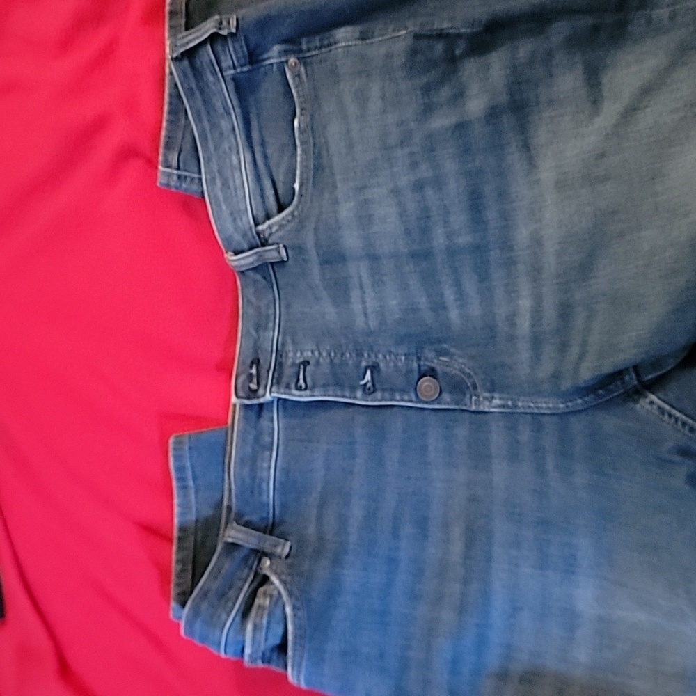 Lauren Conrad High Rise Skinny Ankle, 20w, medium light wash, 4 button up